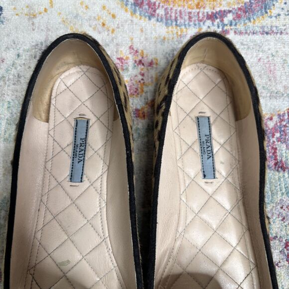 Prada Pony Leopard Flats - Picture 10 of 13